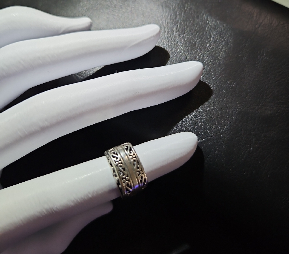 Solid 925 Ring S Pattern - image 4